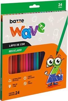 Lapis De Cor Bazze Sextavado 24 Cores