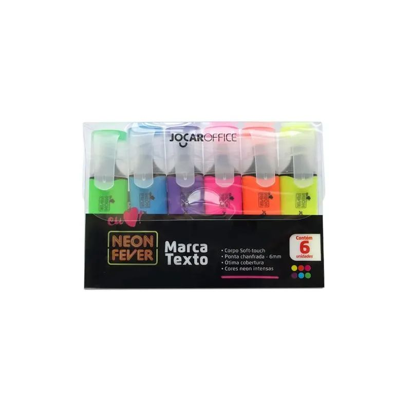 Marca Texto Leoleo 6 Cores Neon