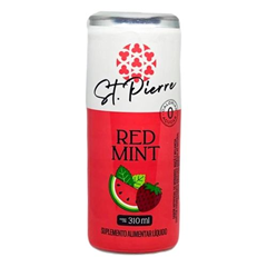 Agua Tonica St Pierre Zero Red Mint Lata 310ml