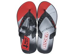 Sandalia Rider Street City Masc Adulto Preto/Preto/Vermelho