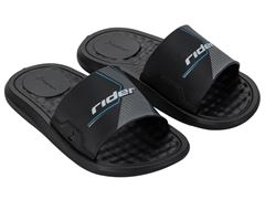 Sandalia Rider Step Slide Masc Infantil Preto/Cinza/Branco