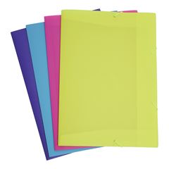 Pasta Elastico Polibras Oficio Neon Sortido