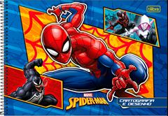 Caderno Tilibra Cartografia Spiderman Cd Esp Sem Seda 80fls