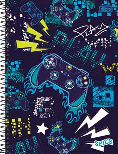 Caderno Tilibra Spice Universitario Masc Cd 12m 192fls