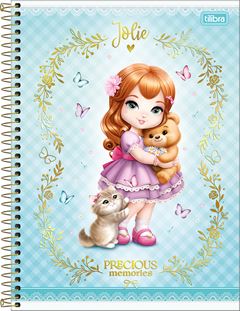 Caderno Tilibra Universitario Jolie Cd 10m 160fls