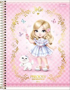 Caderno Tilibra Universitario Jolie Cd 10m 160fls