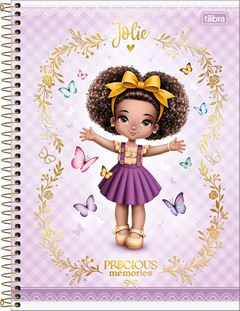 Caderno Tilibra Universitario Jolie Cd 10m 160fls