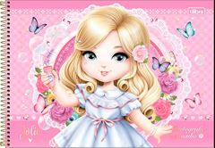 Caderno Tilibra Cartografia Jolie Cd Esp Sem Seda 80fls