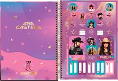 Caderno Tilibra Universitario Ana Castela Cd 1m 80fls