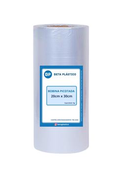 Bobina Plastica Picotada Beta 1kg 20x30
