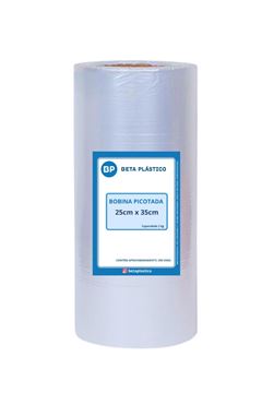 Bobina Plastica Picotada Beta 2kg 25x35
