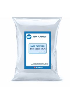 Saco Plastico Beta Transparente 1kg 20x30
