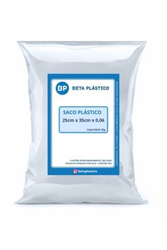 Saco Plastico Beta Transparente 2kg 25x35