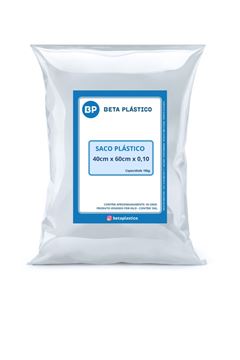 Saco Plastico Beta Transparente 10kg 40x60