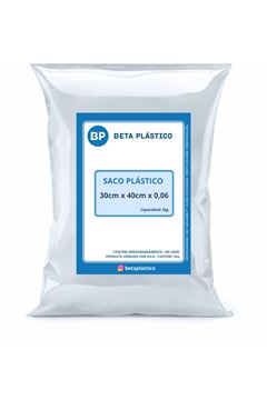 Saco Plastico Beta Transparente 3kg 30x40
