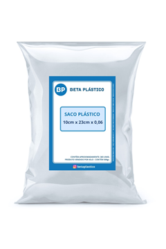 Saco Plastico Beta Talher Transparente 10x23 500g