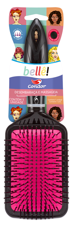 Escova Cabelo Raquete Condor Belle