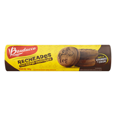 Biscoito Bauducco Recheado Duplo Chocolate 140g