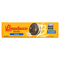 Biscoito Bauducco Recheado Baunilha 140g