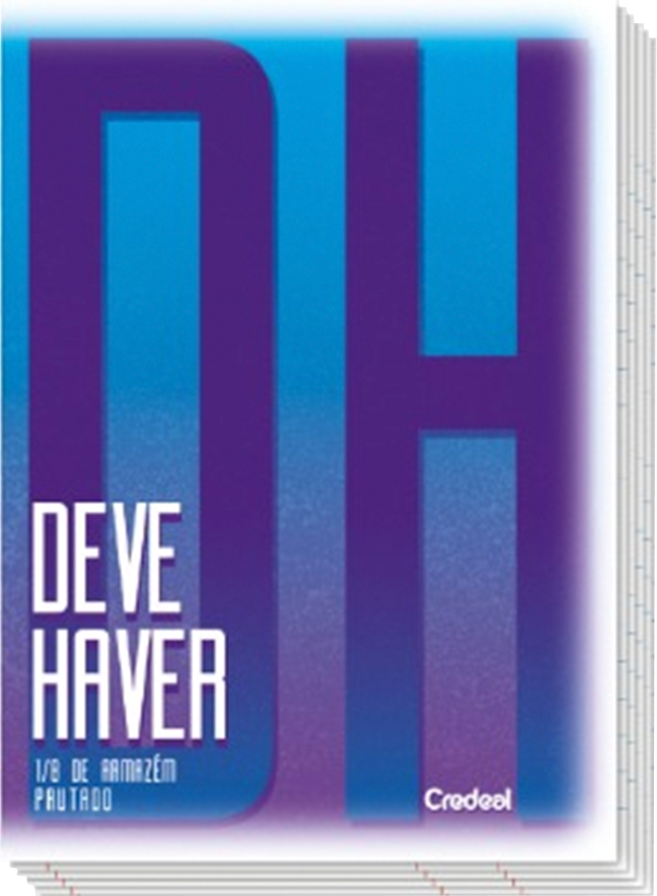 Caderneta Credeal Dever Haver 1/8 Gramp 20fls