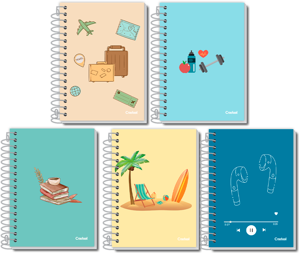 Caderneta Credeal Tome Nota 1/8 Cf Esp 48fls