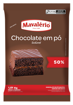 Chocolate Em Po Mavalerio 50% 1,01kg