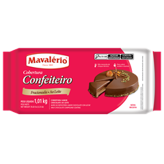 Cobertura Mavalerio Confeiteiro Chocolate Ao Leite 1,01kg