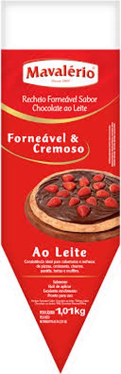 Cobertura Mavalerio Forneavel Chocolate Ao Leite 1,01kg