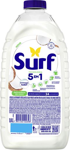 Sabao Liquido Surf Cuidado Coco 1,8l