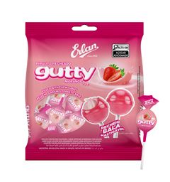 Pirulito Erlan Guty Morango 480g