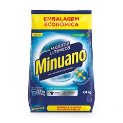 Sabao Em Po Minuano Maxima Limpeza Azul Sachet 2,4kg
