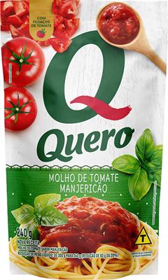 Molho Pronto Quero Manjericao Sachet 240g
