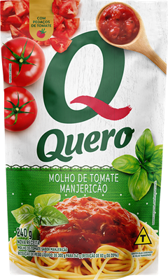 Molho Pronto Quero Manjericao Sachet 240g