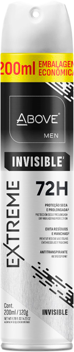 Desodorante Aerossol Above Men Extreme Invisible 200ml