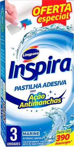 Pastilha Sanitaria Adesiva Inspira Marine 3un Oferta