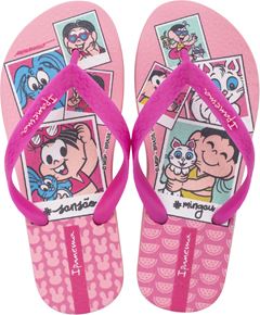 Sandalia Ipanema Turma Da Monica Fem Infantil Rosa/Branco