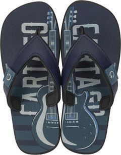 Sandalia Cartago Dakar Masc Infantil Preto/Azul/Cinza