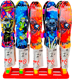 Confeito Colorido Dantoy Fruta Skate Sortido 1g