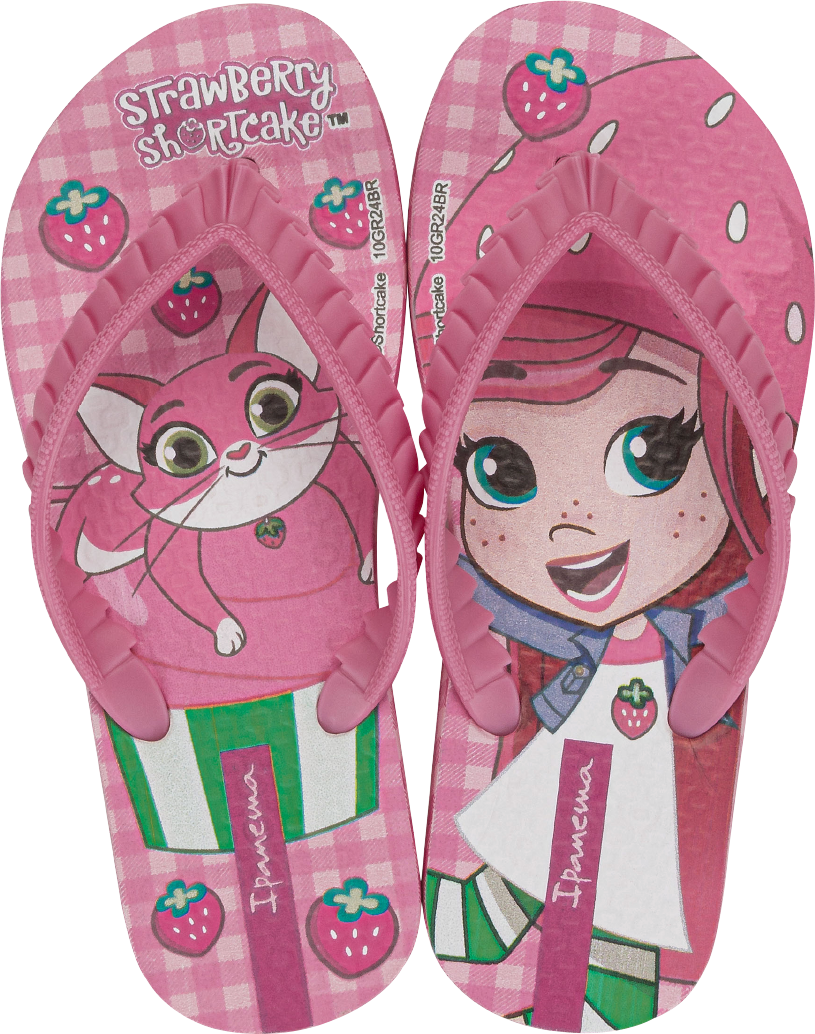 Sandalia Ipanema Moranguinho Fem Infantil Rosa/Rosa Escuro
