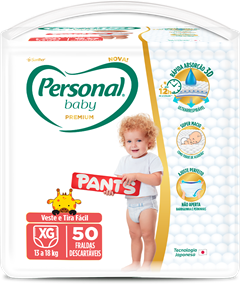Fralda Personal Premium Pants Hiper Xg 50un