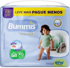 Fralda Bummis Premium Hiper Xg 58un