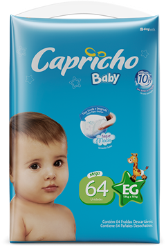 Fralda Capricho Mega Eg 64un