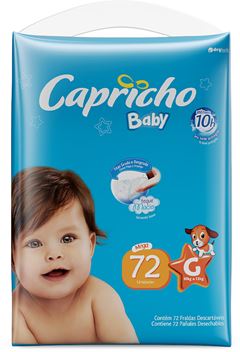 Fralda Capricho Mega G 72un