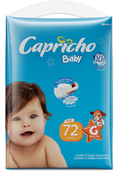 Fralda Capricho Mega G 72un