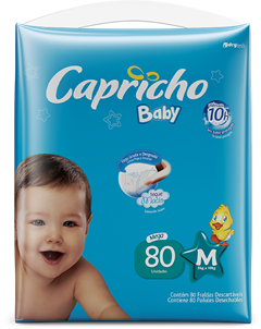 Fralda Capricho Mega M 80un