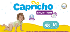 Fralda Capricho Pants Hiper M 58un