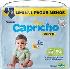 Fralda Capricho Super Hiper Eg 58un