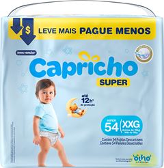 Fralda Capricho Super Hiper Xxg 54un