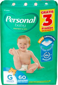 Fralda Personal Hiper G 60un