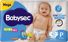 Fralda Babysec Ultrasec Mega P 42un